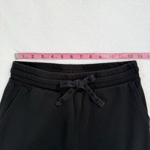 GAP Women’s Fleece Joggers Sweatpants Black Size XS Drawstring - Picture 3 of 8